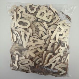 200+ Pieces 1.5” Wooden Letters & Numbers
